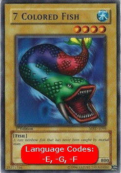 7 Colored Fish (V.1 - Common) - Metal Raiders (Common) [MRD-098]