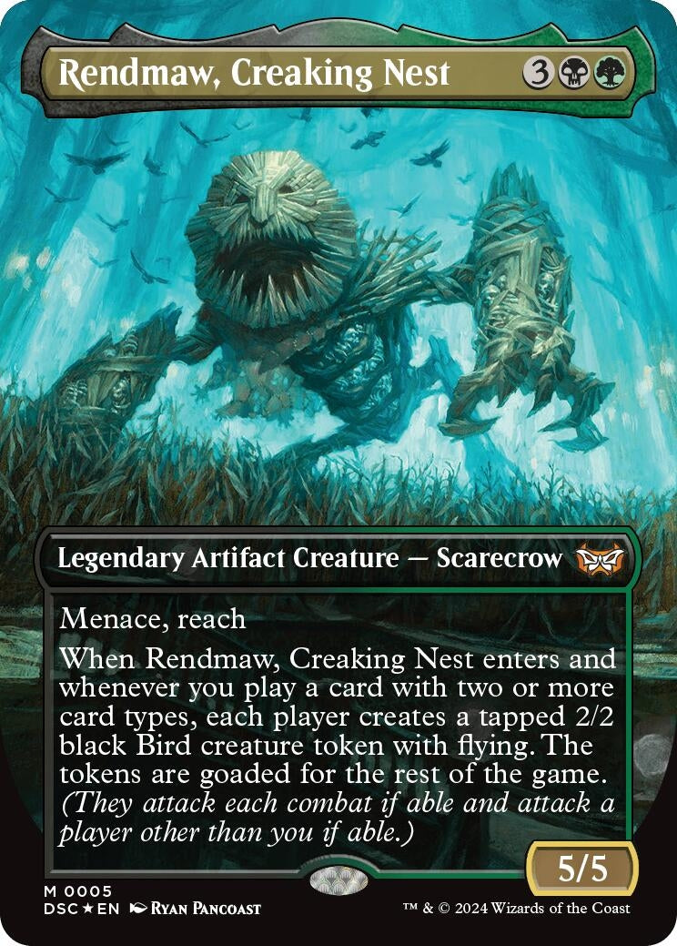 Image for Rendmaw, Creaking Nest (Borderless) (Commander: Duskmourn: House of Horror) (5) - Magic: The Gathering