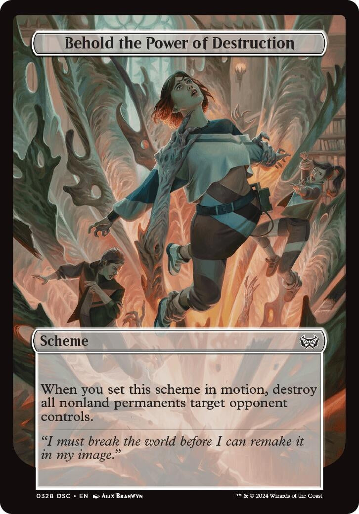 Image for Behold the Power of Destruction (Full Art) (Archenemy: Duskmourn) (328) - Magic: The Gathering