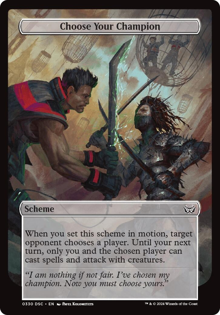 Image for Choose Your Champion (Full Art) (Archenemy: Duskmourn) (330) - Magic: The Gathering