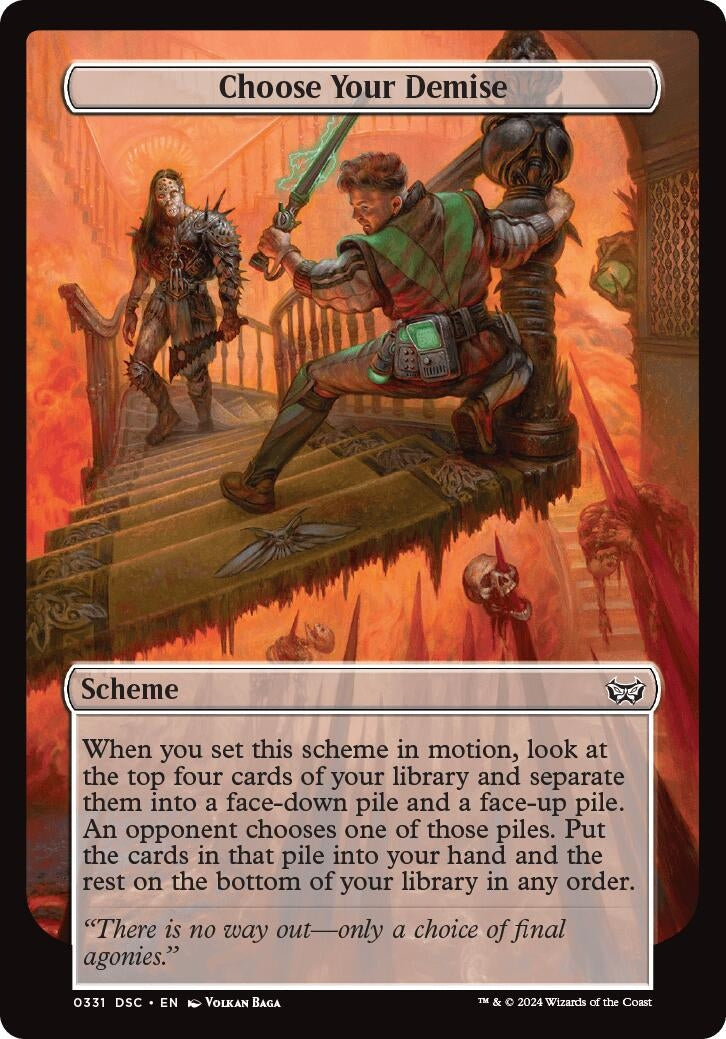 Image for Choose Your Demise (Full Art) (Archenemy: Duskmourn) (331) - Magic: The Gathering