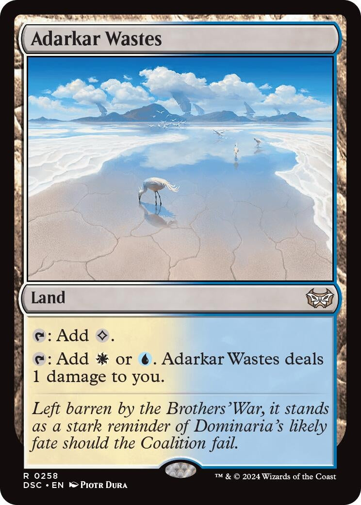 Image for Adarkar Wastes (Commander: Duskmourn: House of Horror) (258) - Magic: The Gathering