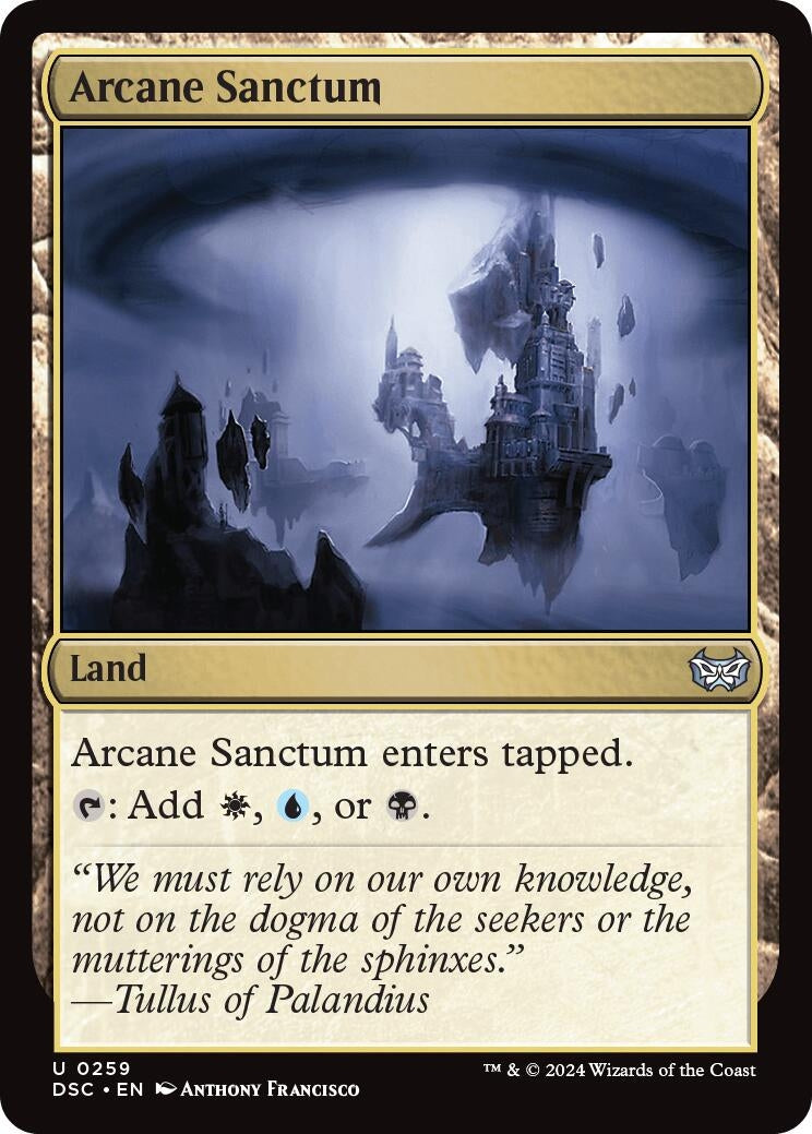Image for Arcane Sanctum (Commander: Duskmourn: House of Horror) (259) - Magic: The Gathering