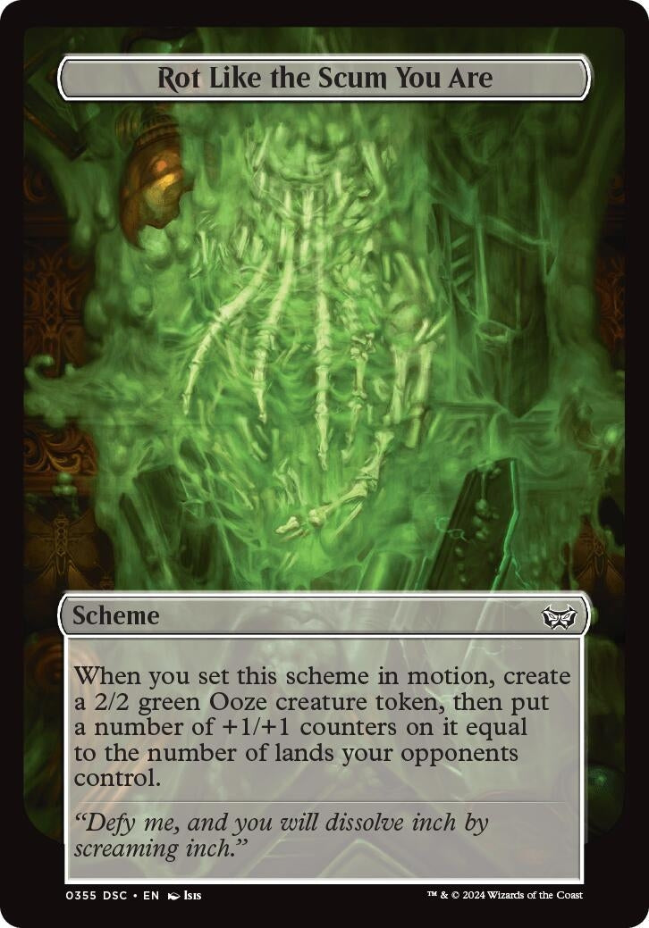 Image for Rot Like the Scum You Are (Full Art) (Archenemy: Duskmourn) (355) - Magic: The Gathering
