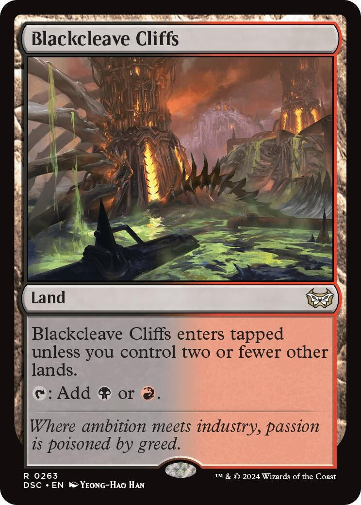 Image for Blackcleave Cliffs (Commander: Duskmourn: House of Horror) (263) - Magic: The Gathering