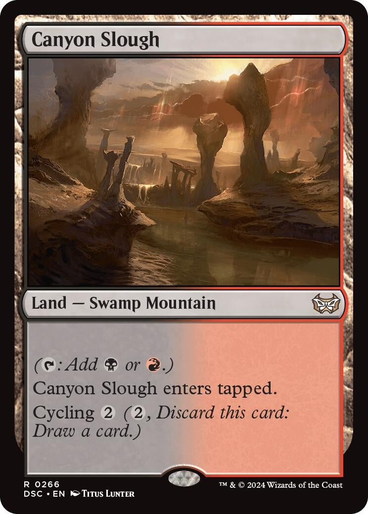 Image for Canyon Slough (Commander: Duskmourn: House of Horror) (266) - Magic: The Gathering