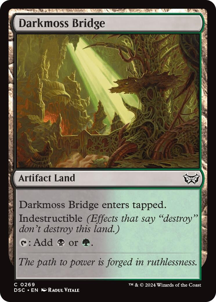 Image for Darkmoss Bridge (Commander: Duskmourn: House of Horror) (269) - Magic: The Gathering