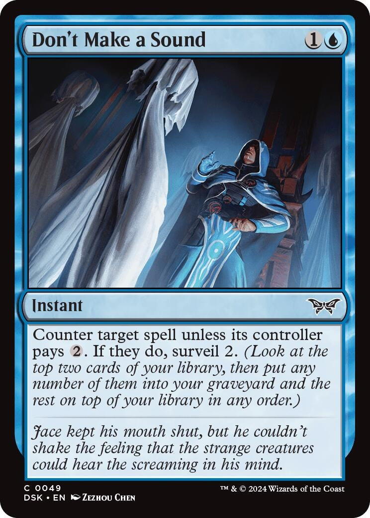 Image for Don't Make a Sound (Duskmourn: House of Horror) (49) - Magic: The Gathering