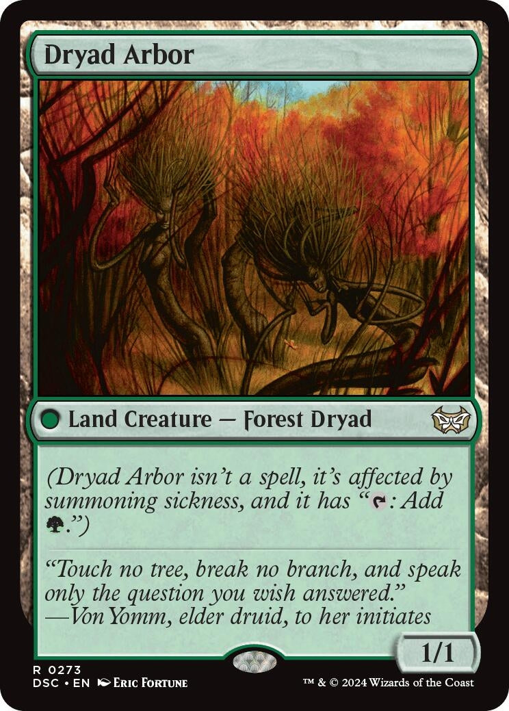 Image for Dryad Arbor (Commander: Duskmourn: House of Horror) (273) - Magic: The Gathering