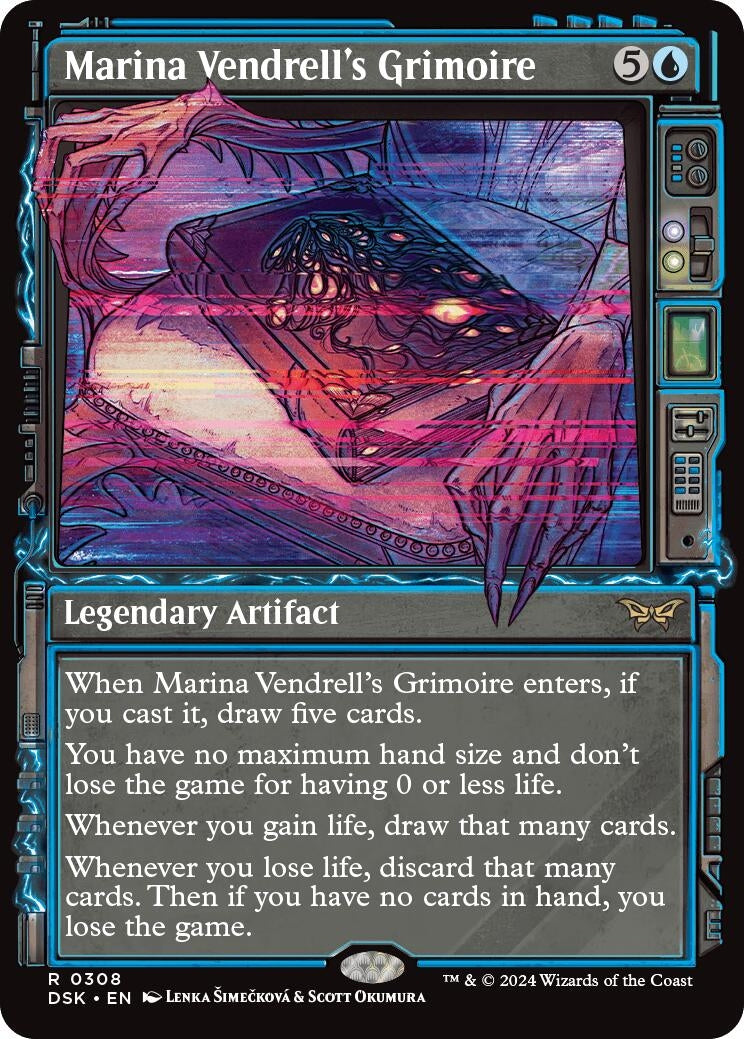 Image for Marina Vendrell's Grimoire (Showcase) (Duskmourn: House of Horror) (308) - Magic: The Gathering