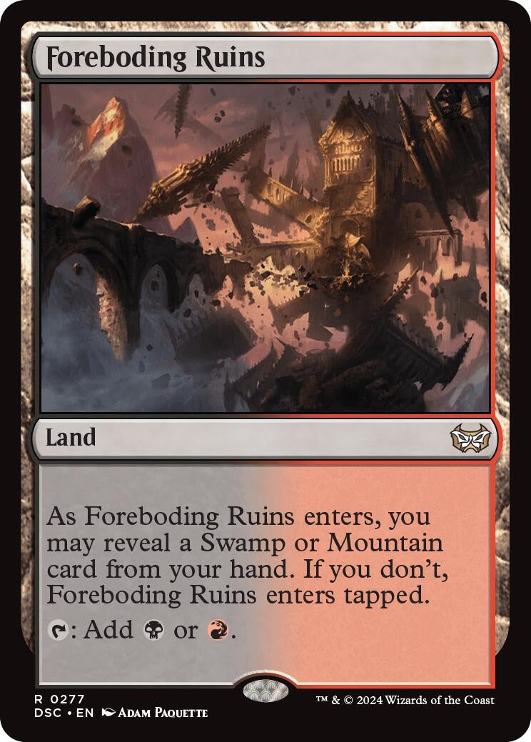 Image for Foreboding Ruins (Commander: Duskmourn: House of Horror) (277) - Magic: The Gathering