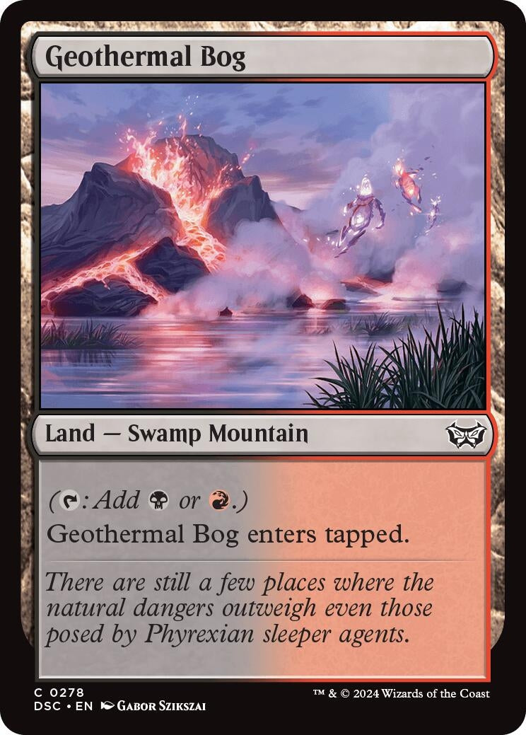 Image for Geothermal Bog (Commander: Duskmourn: House of Horror) (278) - Magic: The Gathering