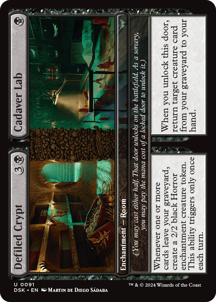 Image for Defiled Crypt // Cadaver Lab (Duskmourn: House of Horror) (91) - Magic: The Gathering