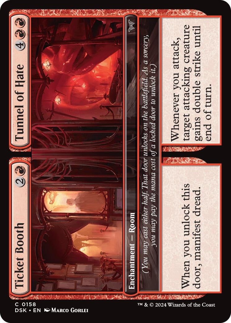 Image for Ticket Booth // Tunnel of Hate (Duskmourn: House of Horror) (158) - Magic: The Gathering