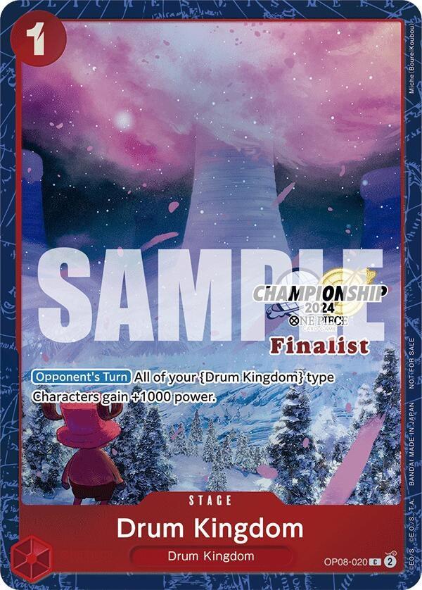 Image for Drum Kingdom (Championship 2024 Finalist Card Set) (One Piece Promotion Cards) (OP08-020) - One Piece Card Game