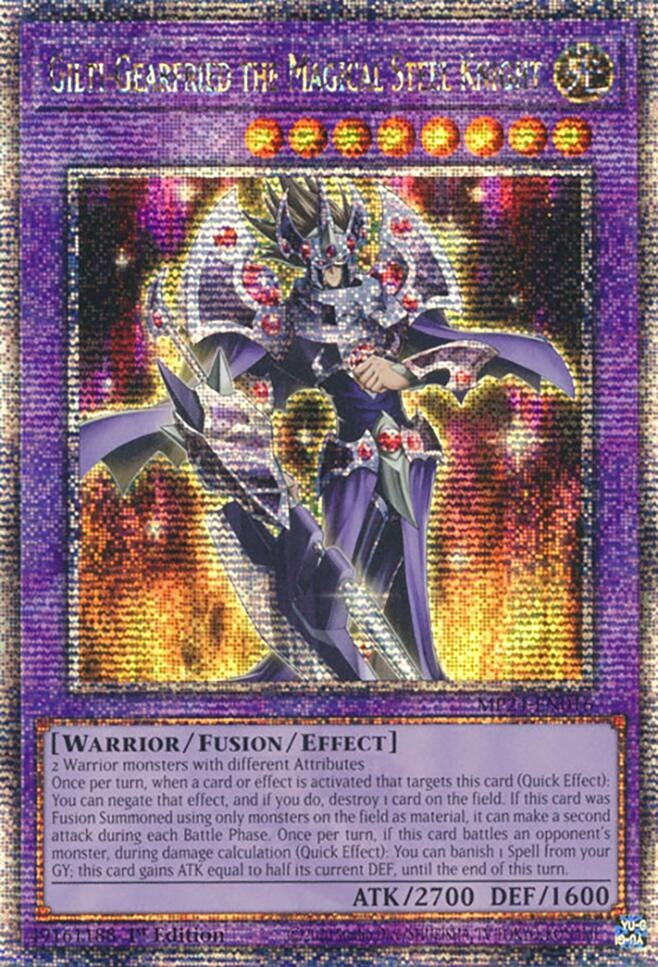 Image for Gilti-Gearfried the Magical Steel Knight (Quarter Century Secret Rare) (25th Anniversary Tin: Dueling Mirrors) (MP24-EN016) - YuGiOh