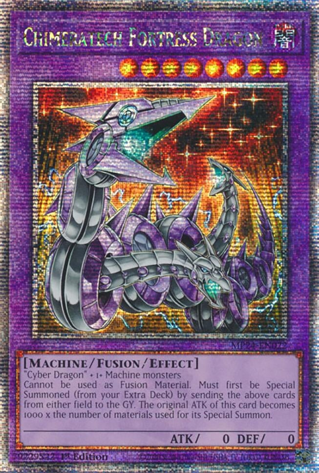 Image for Chimeratech Fortress Dragon (Quarter Century Secret Rare) (25th Anniversary Tin: Dueling Mirrors) (MP24-EN022) - YuGiOh