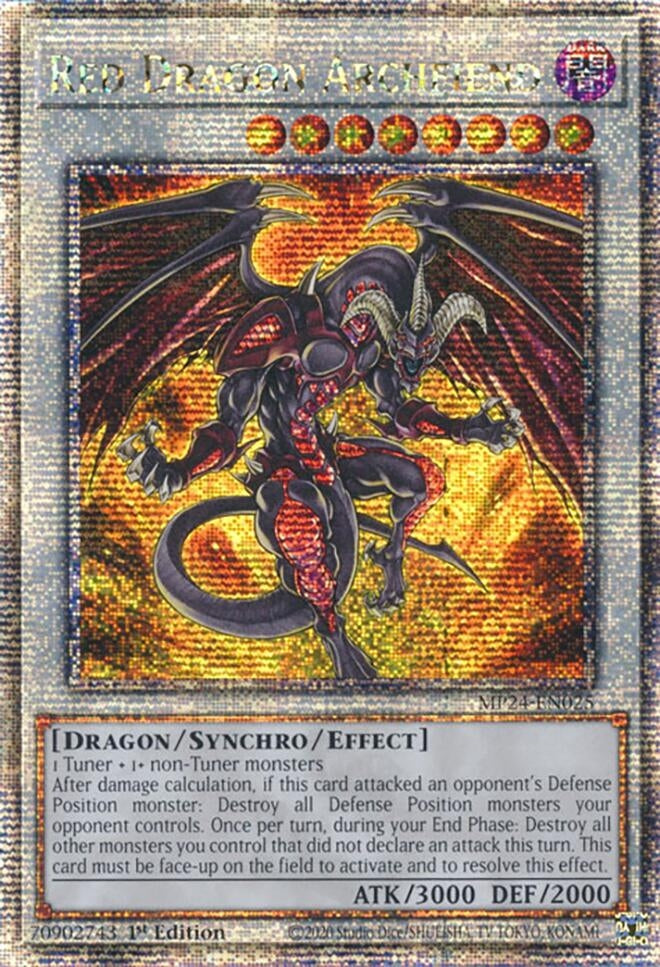 Image for Red Dragon Archfiend (Quarter Century Secret Rare) (25th Anniversary Tin: Dueling Mirrors) (MP24-EN025) - YuGiOh