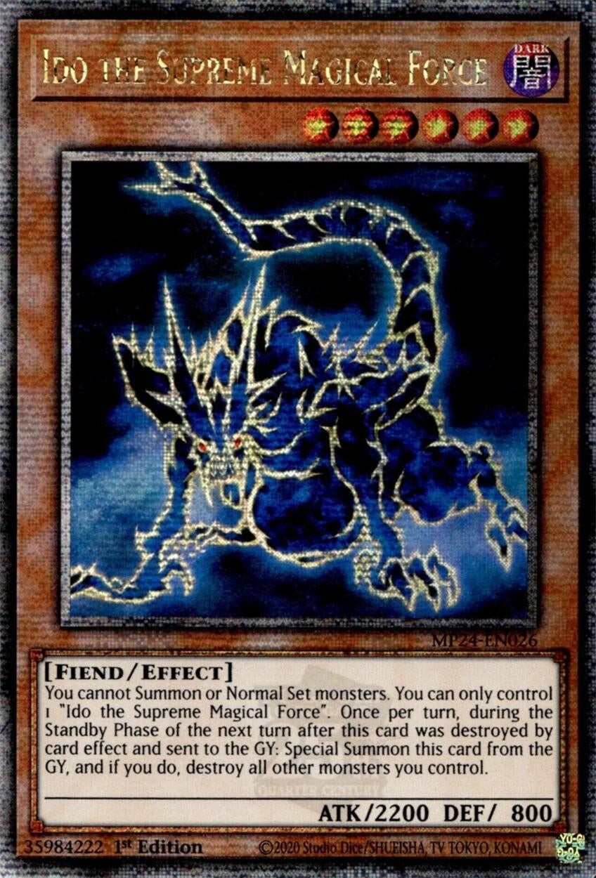 Image for Ido the Supreme Magical Force (Quarter Century Secret Rare) (25th Anniversary Tin: Dueling Mirrors) (MP24-EN026) - YuGiOh