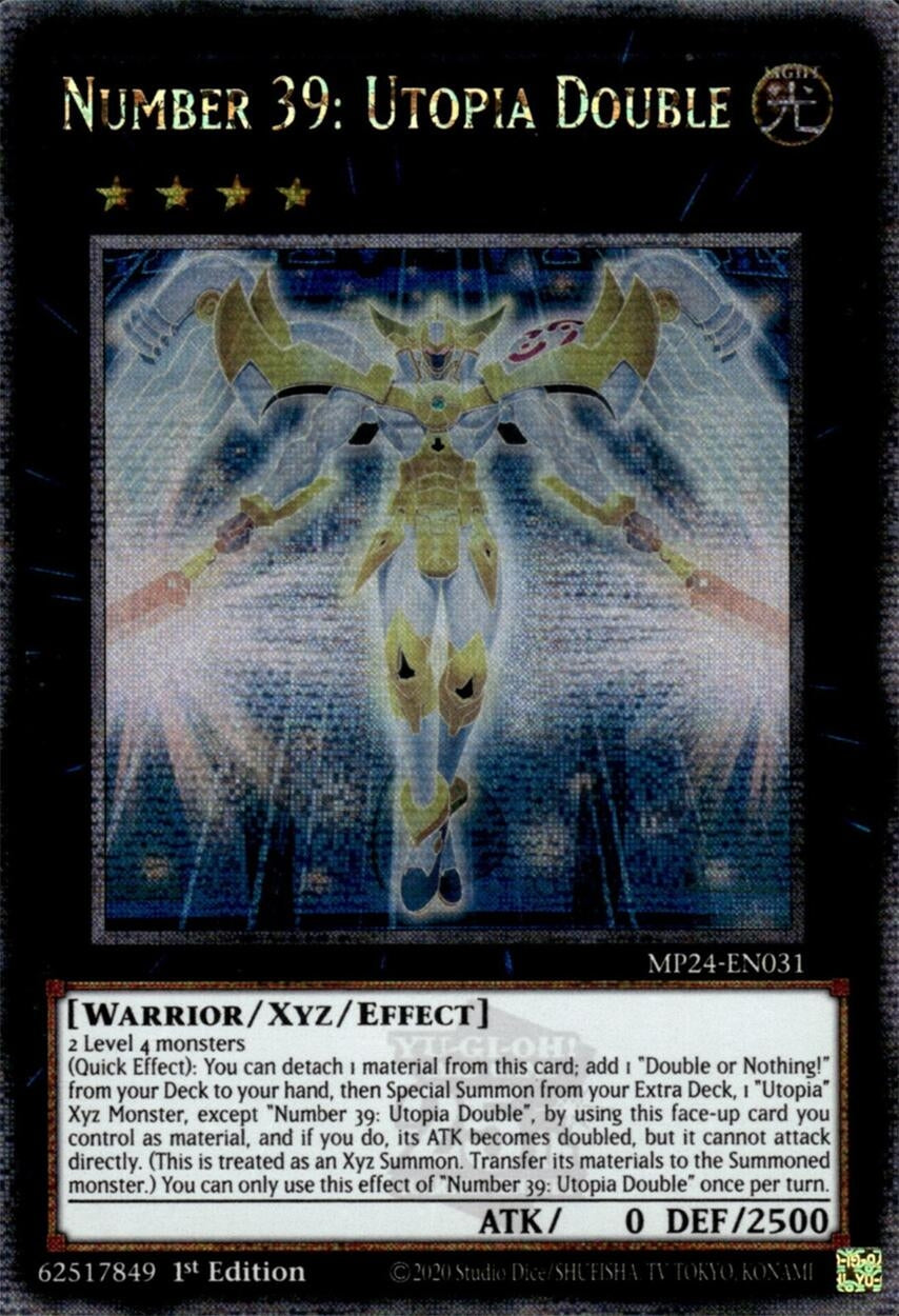 Image for Number 39: Utopia Double (Quarter Century Secret Rare) (25th Anniversary Tin: Dueling Mirrors) (MP24-EN031) - YuGiOh