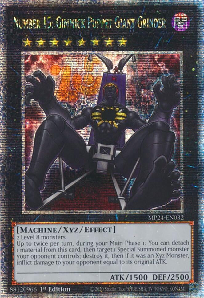 Image for Number 15: Gimmick Puppet Giant Grinder (Quarter Century Secret Rare) (25th Anniversary Tin: Dueling Mirrors) (MP24-EN032) - YuGiOh