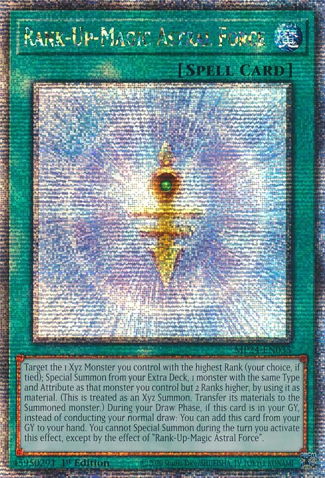 Image for Rank-Up-Magic Astral Force (Quarter Century Secret Rare) (25th Anniversary Tin: Dueling Mirrors) (MP24-EN035) - YuGiOh
