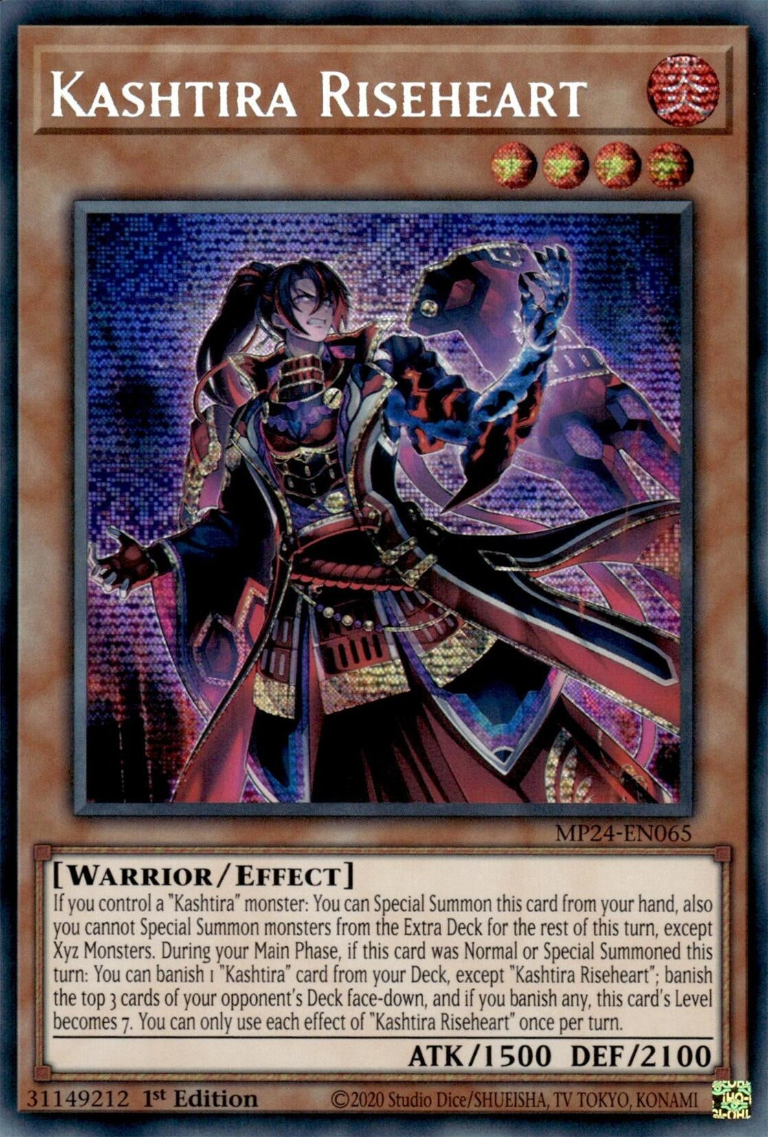 Image for Kashtira Riseheart (25th Anniversary Tin: Dueling Mirrors) (MP24-EN065) - YuGiOh