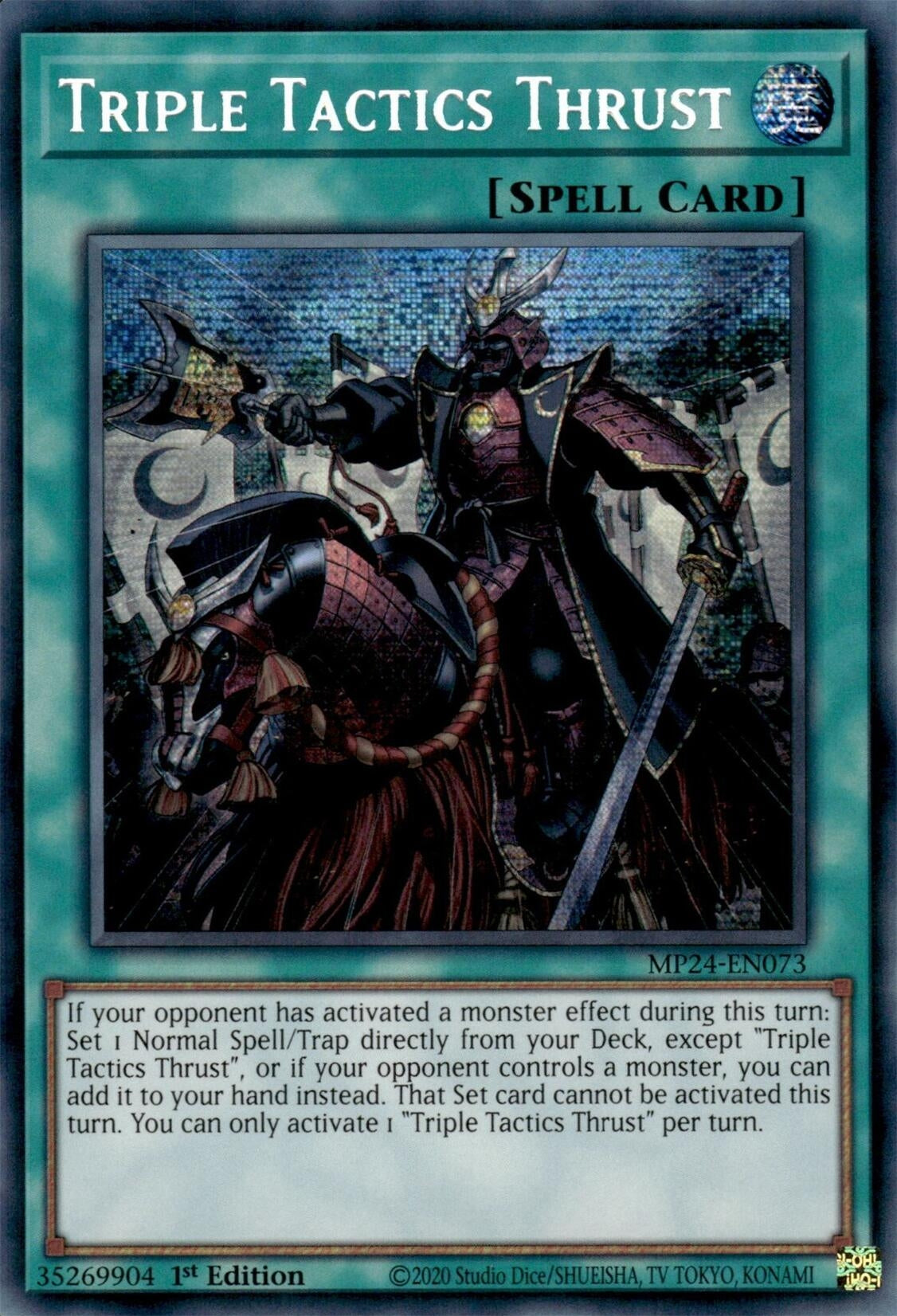 Image for Triple Tactics Thrust (25th Anniversary Tin: Dueling Mirrors) (MP24-EN073) - YuGiOh