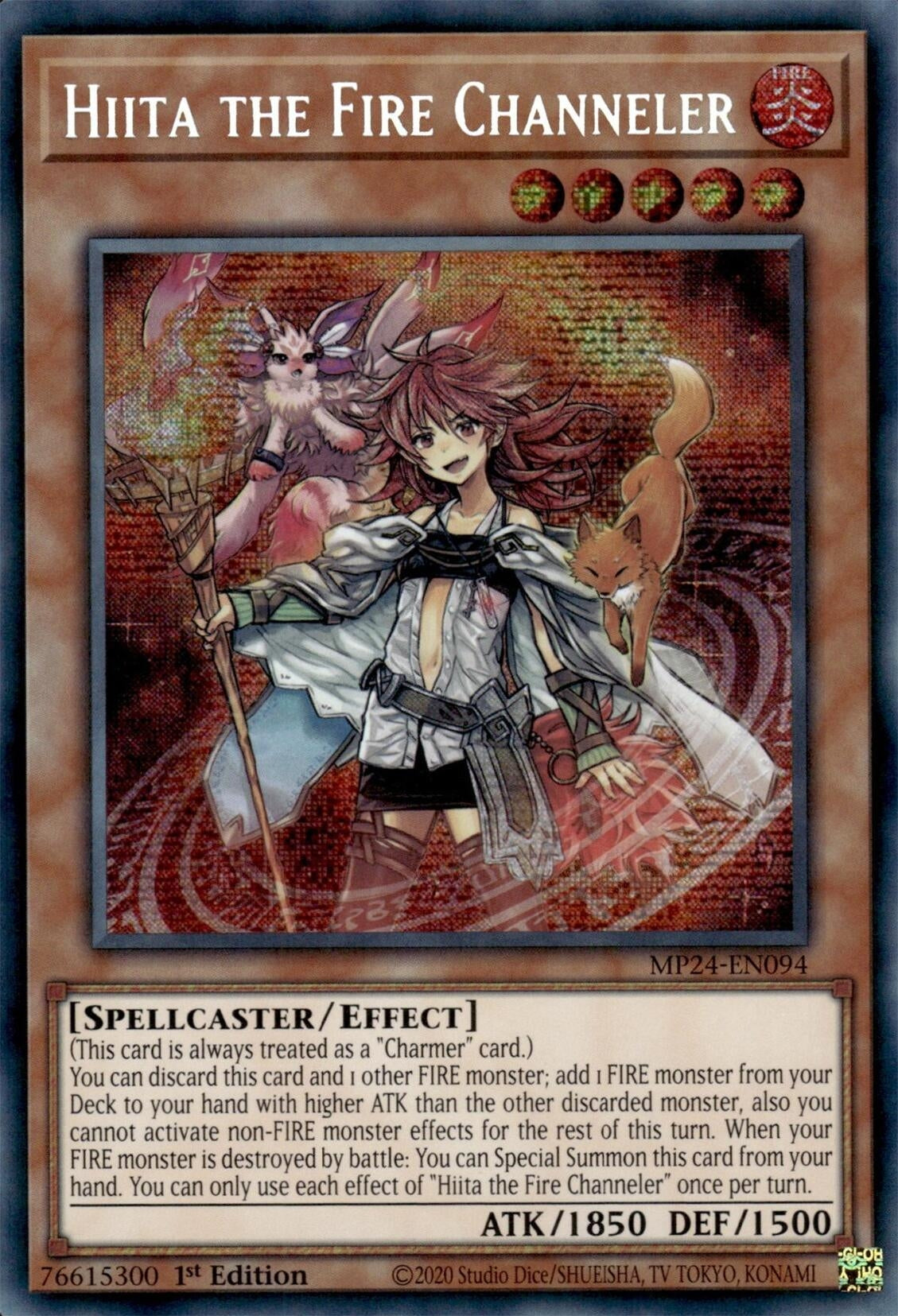 Image for Hiita the Fire Channeler (25th Anniversary Tin: Dueling Mirrors) (MP24-EN094) - YuGiOh