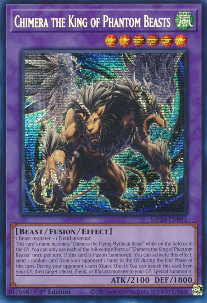 Image for Chimera the King of Phantom Beasts (25th Anniversary Tin: Dueling Mirrors) (MP24-EN095) - YuGiOh