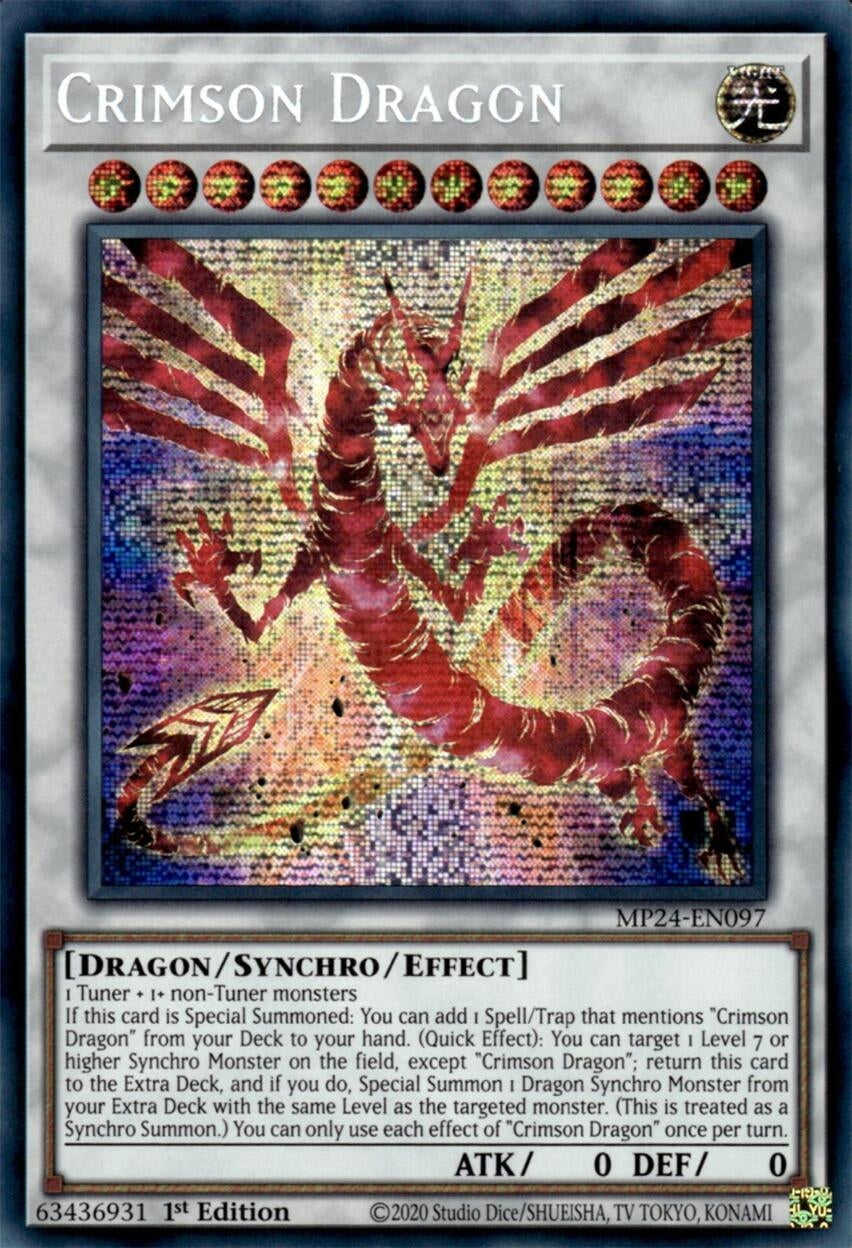 Image for Crimson Dragon (25th Anniversary Tin: Dueling Mirrors) (MP24-EN097) - YuGiOh