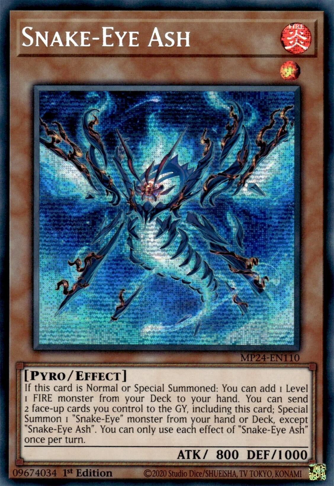 Image for Snake-Eye Ash (25th Anniversary Tin: Dueling Mirrors) (MP24-EN110) - YuGiOh