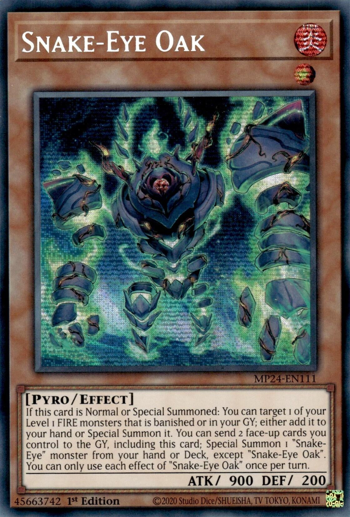 Image for Snake-Eye Oak (25th Anniversary Tin: Dueling Mirrors) (MP24-EN111) - YuGiOh