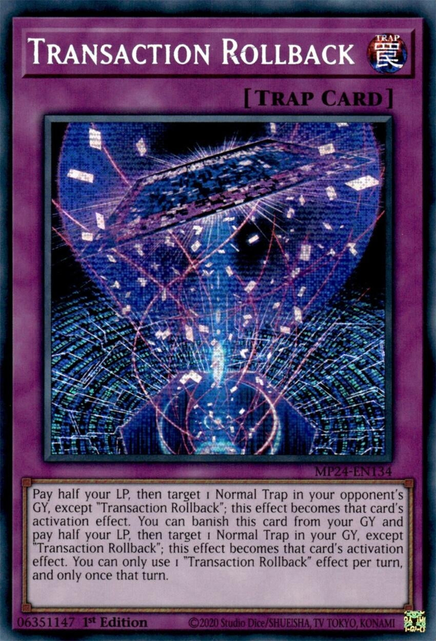 Image for Transaction Rollback (25th Anniversary Tin: Dueling Mirrors) (MP24-EN134) - YuGiOh