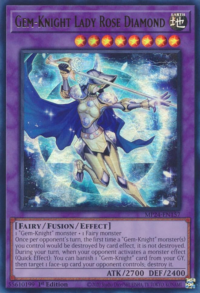 Image for Gem-Knight Lady Rose Diamond (25th Anniversary Tin: Dueling Mirrors) (MP24-EN157) - YuGiOh
