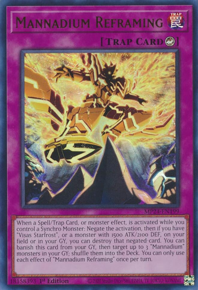 Image for Mannadium Reframing (25th Anniversary Tin: Dueling Mirrors) (MP24-EN199) - YuGiOh