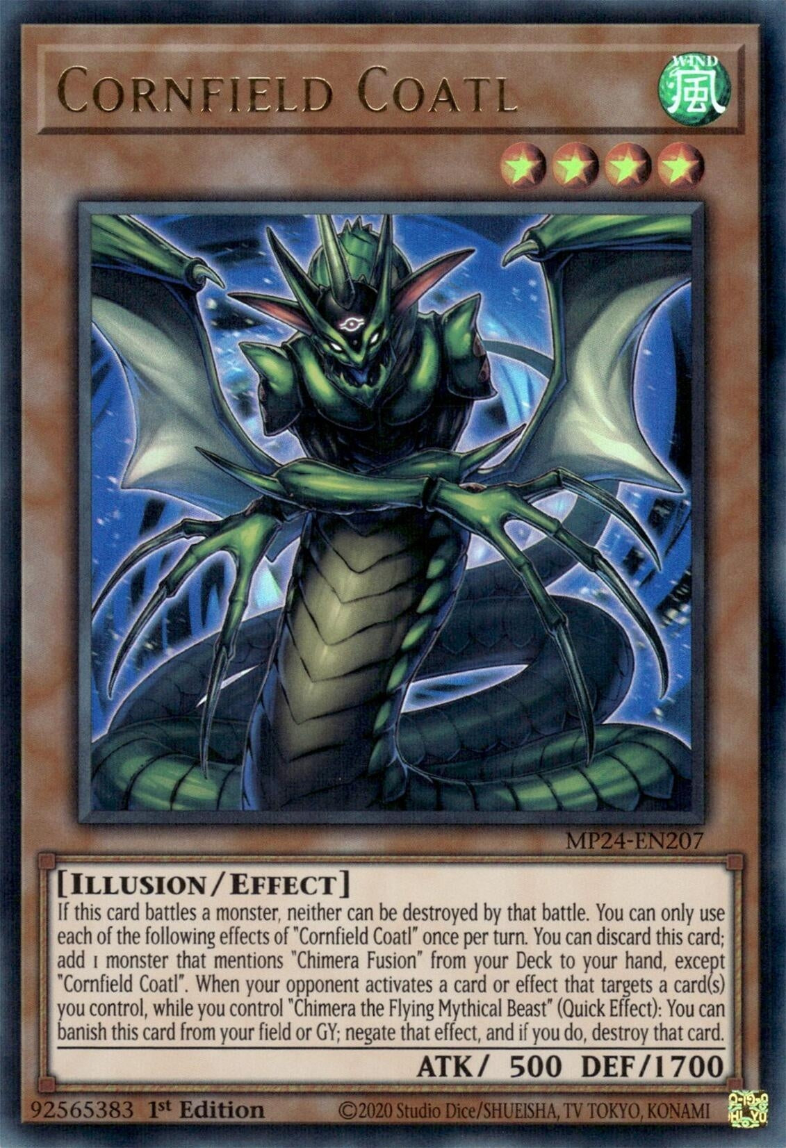 Image for Cornfield Coatl (25th Anniversary Tin: Dueling Mirrors) (MP24-EN207) - YuGiOh