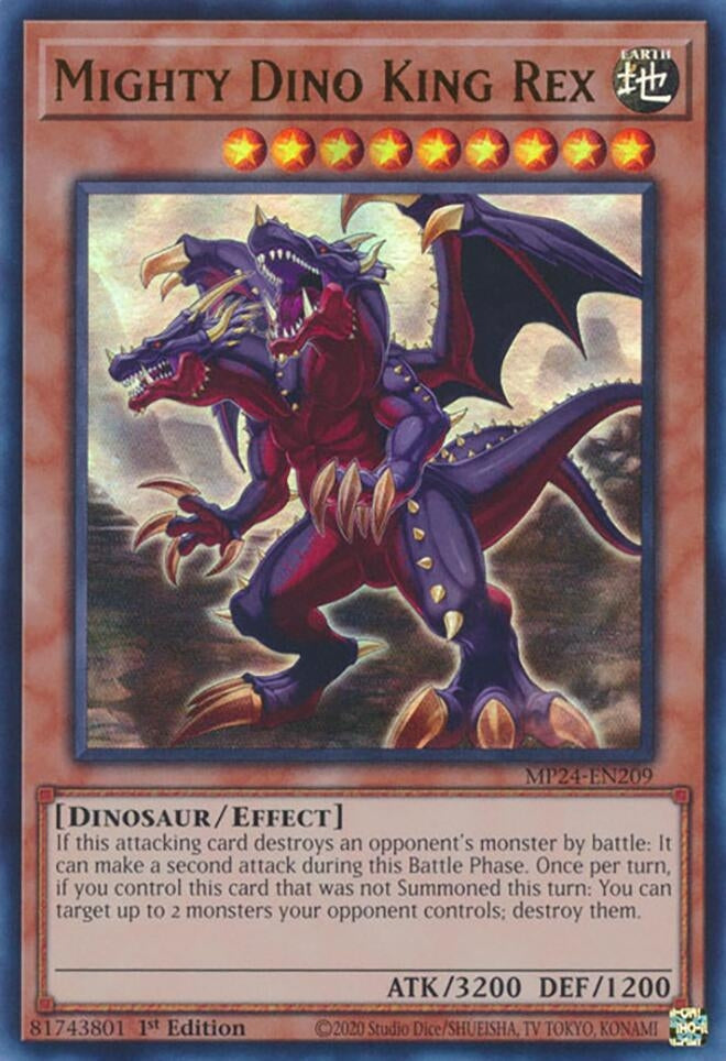 Image for Mighty Dino King Rex (25th Anniversary Tin: Dueling Mirrors) (MP24-EN209) - YuGiOh