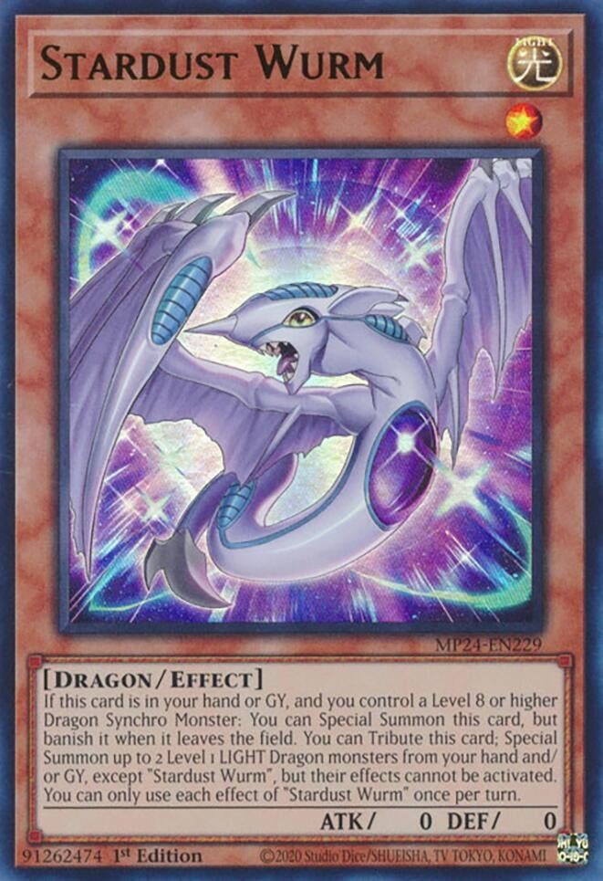 Image for Stardust Wurm (25th Anniversary Tin: Dueling Mirrors) (MP24-EN229) - YuGiOh