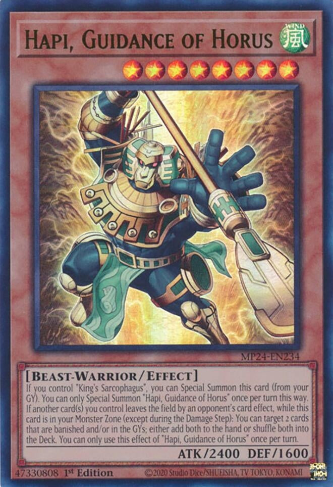 Image for Hapi, Guidance of Horus (25th Anniversary Tin: Dueling Mirrors) (MP24-EN234) - YuGiOh