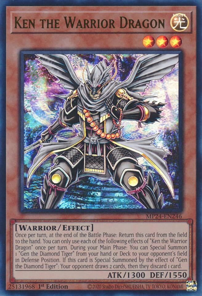 Image for Ken the Warrior Dragon (25th Anniversary Tin: Dueling Mirrors) (MP24-EN246) - YuGiOh