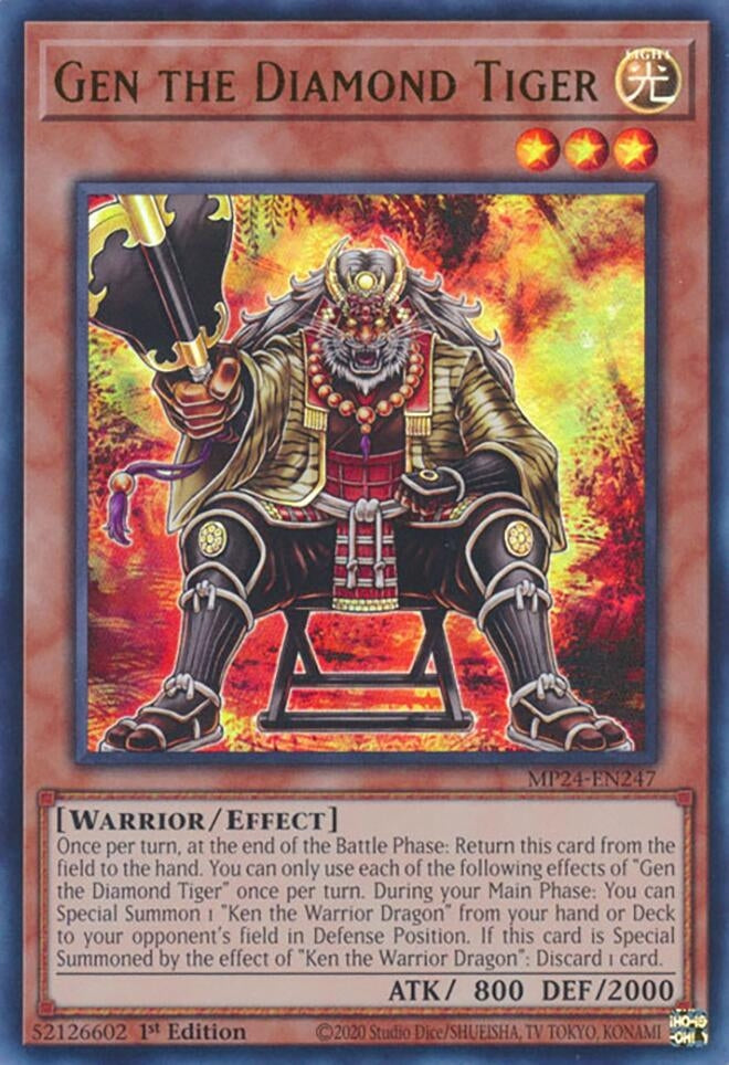 Image for Gen the Diamond Tiger (25th Anniversary Tin: Dueling Mirrors) (MP24-EN247) - YuGiOh