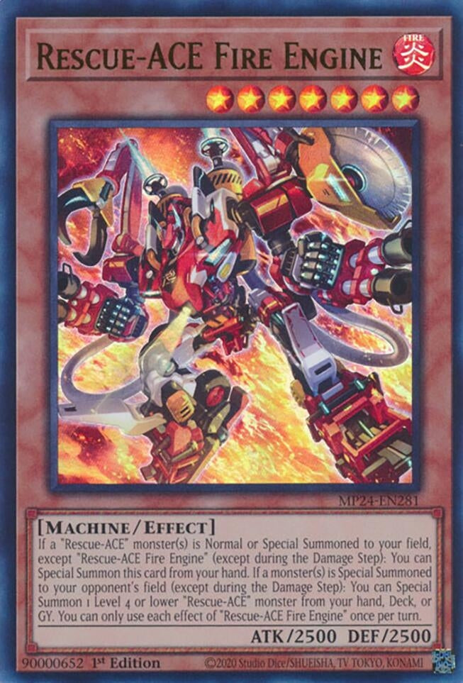 Image for Rescue-ACE Fire Engine (25th Anniversary Tin: Dueling Mirrors) (MP24-EN281) - YuGiOh
