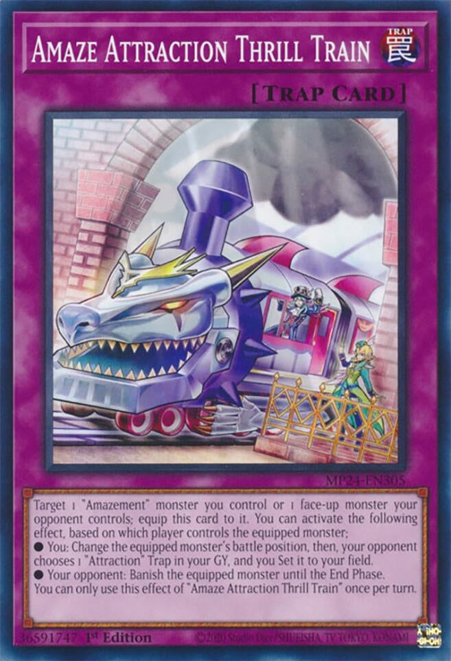 Image for Amaze Attraction Thrill Train (25th Anniversary Tin: Dueling Mirrors) (MP24-EN305) - YuGiOh