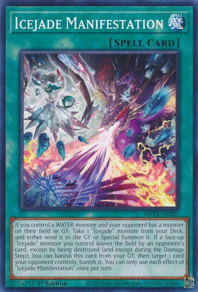 Image for Icejade Manifestation (25th Anniversary Tin: Dueling Mirrors) (MP24-EN321) - YuGiOh