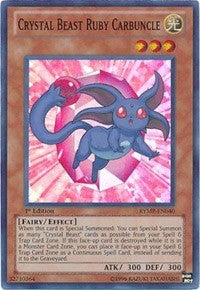 Image for Crystal Beast Ruby Carbuncle (Ra Yellow Mega Pack) (RYMP-EN040) - YuGiOh