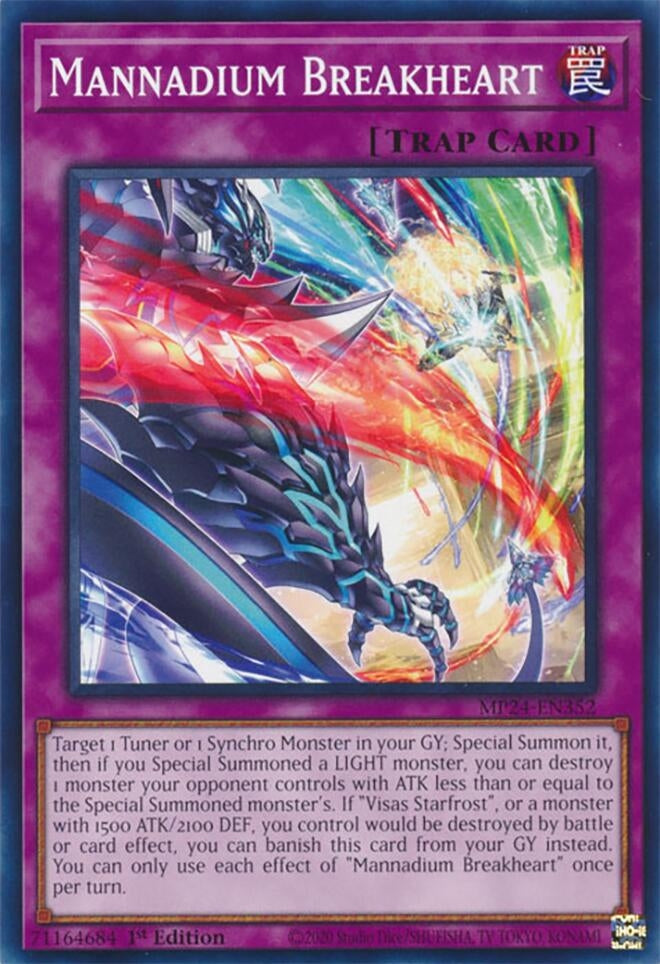 Image for Mannadium Breakheart (25th Anniversary Tin: Dueling Mirrors) (MP24-EN352) - YuGiOh