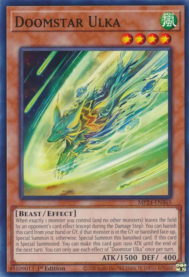 Image for Doomstar Ulka (25th Anniversary Tin: Dueling Mirrors) (MP24-EN365) - YuGiOh
