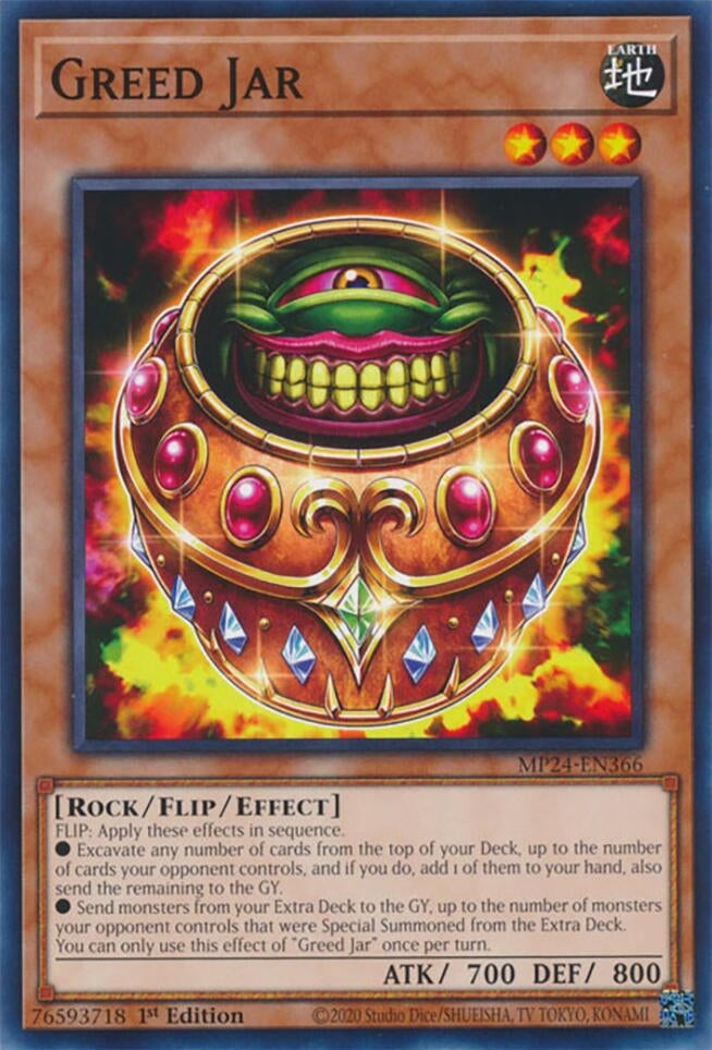 Image for Greed Jar (25th Anniversary Tin: Dueling Mirrors) (MP24-EN366) - YuGiOh