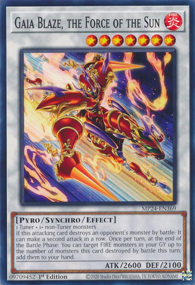 Image for Gaia Blaze, the Force of the Sun (25th Anniversary Tin: Dueling Mirrors) (MP24-EN369) - YuGiOh